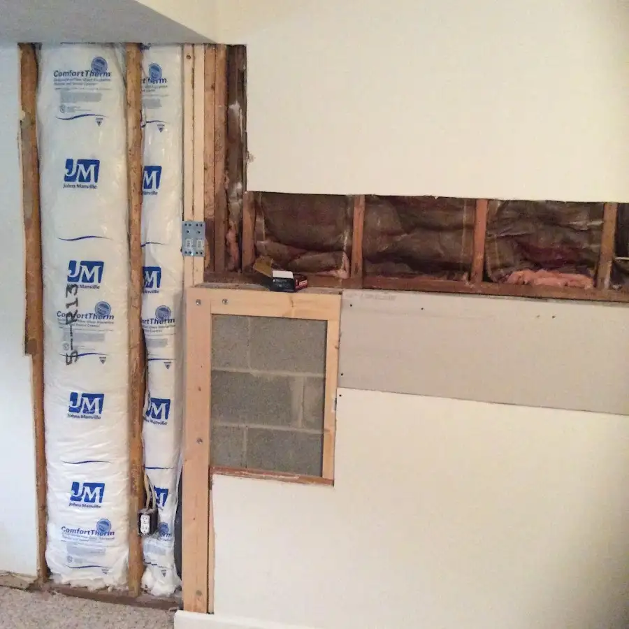 Wall insulation replacement during Contents Cleaning & Restoration in Crest Hill